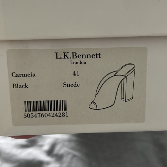 L.K. Bennett Carmela Block Heel Mules - Picture 7 of 8